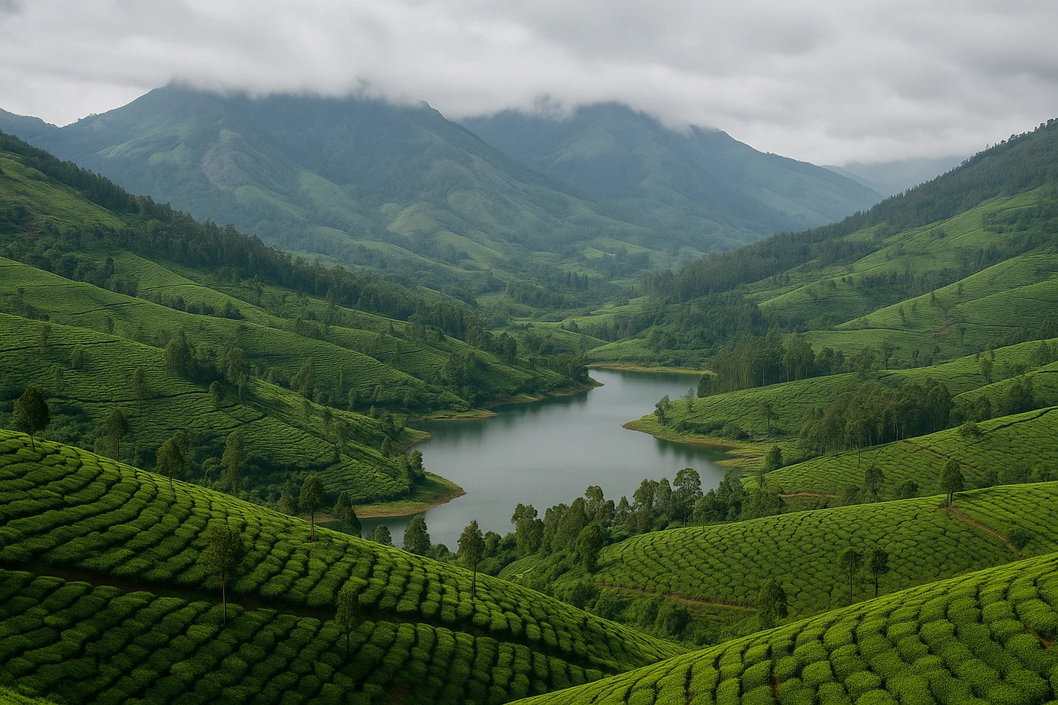 munnar tea garden image